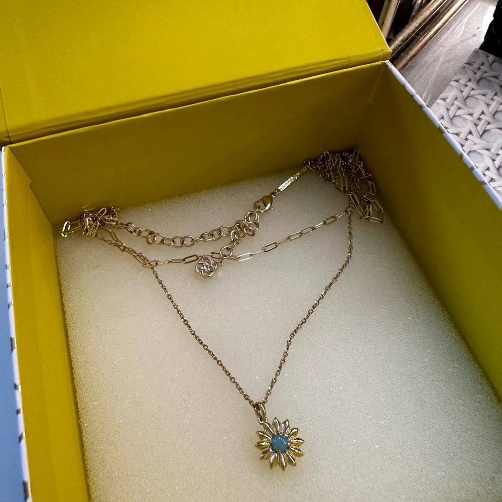 Kendra Scott Strand Necklace with Turquoise Accents
